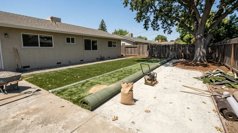 Residential Artificial Grass Installation Stockton